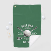 Serviette De Golf Golf & Golf Ball Meilleur Papa Par Par (En situation)