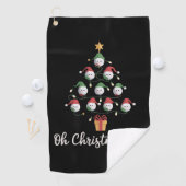 Serviette De Golf Golf Golfer Funny Golfing Oh Christmas Tee (En situation)