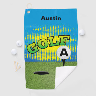 Serviette De Golf Golf Green Design - Monogram