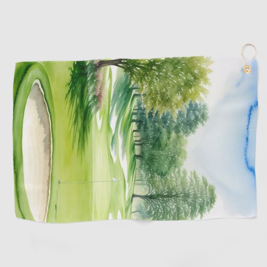 Serviette De Golf Golf Green Towel (Horizontal)