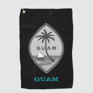 Serviette De Golf Golf Guam & Guamaian blasons / drapeau