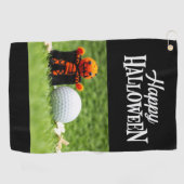 Serviette De Golf Golf Halloween Éffrayant Effraction pour golfeur (Horizontal)