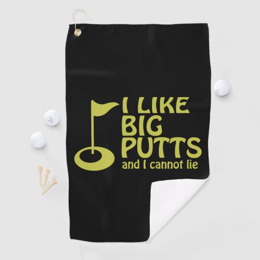 Serviette De Golf Golf Humour J'aime Big Putts (En situation)
