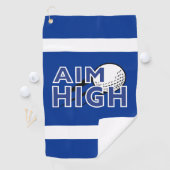 Serviette De Golf Golf Infusion "AIM HIGH" Golf Towne (En situation)