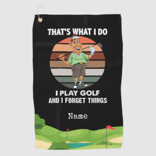 Serviette De Golf Golf Je joue au golf J'ai oublié des choses pour l