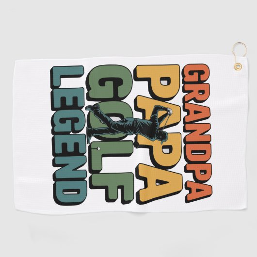 Serviette De Golf Golf Legend Grand Papa (Horizontal)