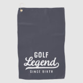 Serviette De Golf Golf Légende depuis la naissance Amusante Moderne (Devant)