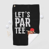 Serviette De Golf Golf Let's Par Tee avec golfeur paresseux (En situation)
