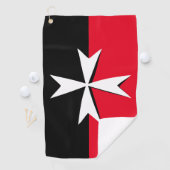 Serviette De Golf Golf Malte Drapeau & Maltese Cross sports / St. Jo (En situation)