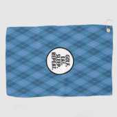 Serviette de golf « Golf, Manger, Dormir, Répéter (Horizontal)