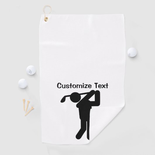 Serviette De Golf Golf masculin (En situation)