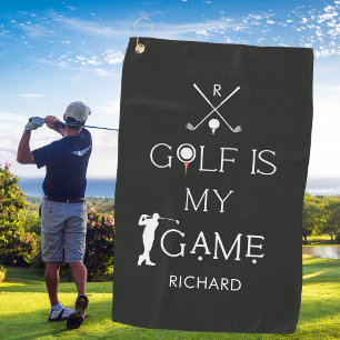 Serviette De Golf *Golf Moderne Personnalisé Est Mon Jeu Personnalis
