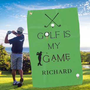 Serviette De Golf Golf Moderne Personnalisé est Mon Jeu Personnalisé