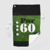 Serviette De Golf Golf Par 60e anniversaire de golfeurs de soixante (En situation)
