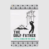 Serviette De Golf Golf-Père - Régler les choses sur le vert (Devant)
