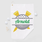 Serviette De Golf Golf personnalisé (En situation)