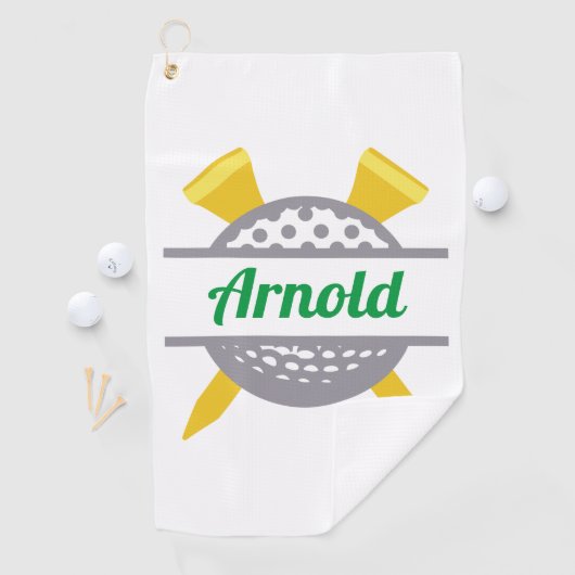 Serviette De Golf Golf personnalisé (En situation)