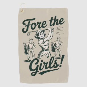 Serviette De Golf Golf pour les filles mignon drôle golf dames
