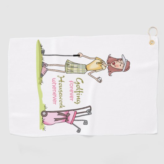 Serviette De Golf Golf pour toujours (Horizontal)