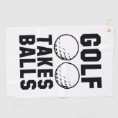Serviette De Golf Golf prend des balles (Horizontal)