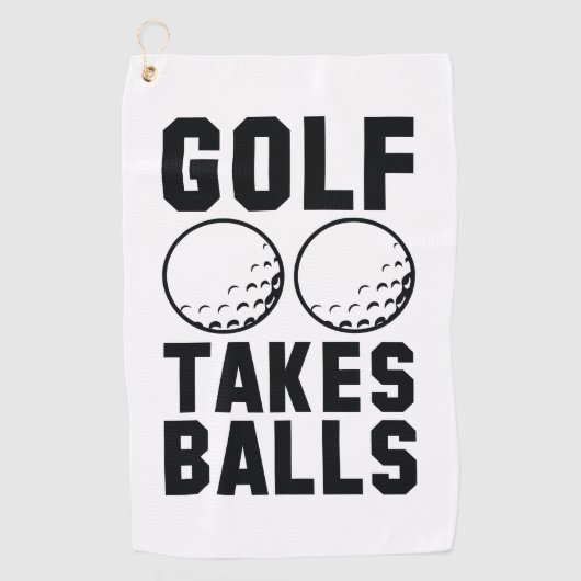 Serviette De Golf Golf prend des balles (Devant)