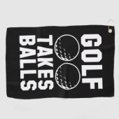Serviette De Golf Golf prend des balles (Horizontal)