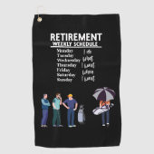 Serviette De Golf Golf Retirement drôle dire pour golfeur (Devant)