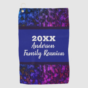 Serviette De Golf Golf Reunion Famille Partir Bright Neon