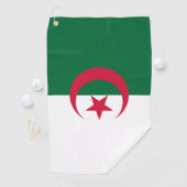 Serviette De Golf Golf Serviette avec drapeau d'Algérie (En situation)