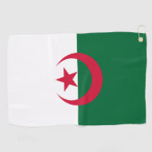 Serviette De Golf Golf Serviette avec drapeau d'Algérie (Horizontal)