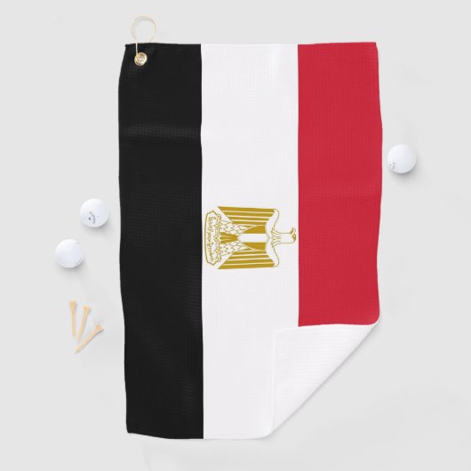 Serviette De Golf Golf Serviette avec drapeau d'Egypte (En situation)