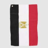 Serviette De Golf Golf Serviette avec drapeau d'Egypte (Devant)