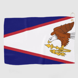 Serviette De Golf Golf Serviette avec drapeau des Samoa américaines,