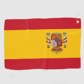 Serviette De Golf Golf Serviette avec drapeau d'Espagne (Horizontal)