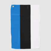 Serviette De Golf Golf Serviette avec drapeau d'Estonie (Devant)