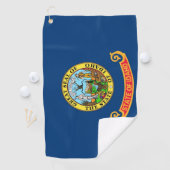 Serviette De Golf Golf Serviette avec drapeau d'Idaho, États-Unis (En situation)