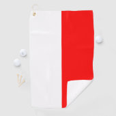 Serviette De Golf Golf Serviette avec drapeau d'Indonésie (En situation)