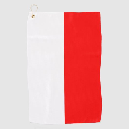 Serviette De Golf Golf Serviette avec drapeau d'Indonésie (Devant)