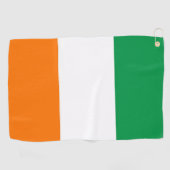 Serviette De Golf Golf Serviette avec drapeau d'Irlande (Horizontal)