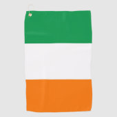 Serviette De Golf Golf Serviette avec drapeau d'Irlande (Devant)