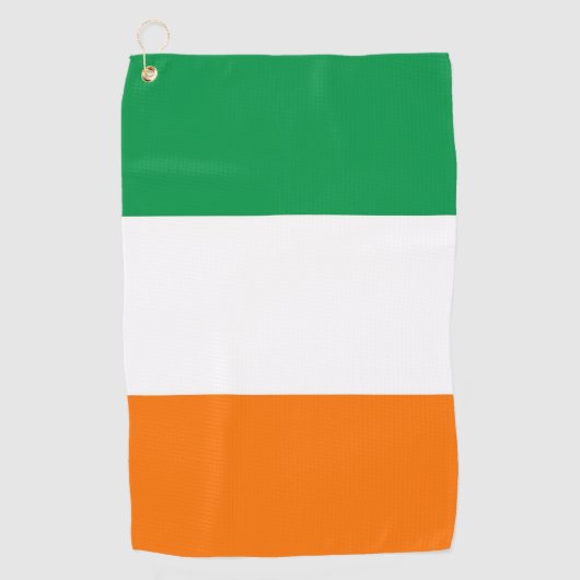 Serviette De Golf Golf Serviette avec drapeau d'Irlande (Devant)