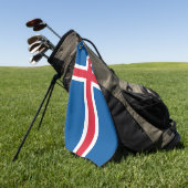 Serviette De Golf Golf Serviette avec drapeau d'Islande (Vert)