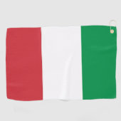 Serviette De Golf Golf Serviette avec drapeau d'Italie (Horizontal)
