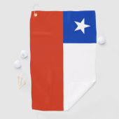 Serviette De Golf Golf Serviette avec drapeau du Chili (En situation)