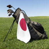 Serviette De Golf Golf Serviette avec drapeau du Japon (Vert)