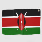 Serviette De Golf Golf Serviette avec drapeau du Kenya (Horizontal)
