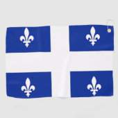 Serviette De Golf Golf Serviette avec drapeau du Québec, Canada (Horizontal)
