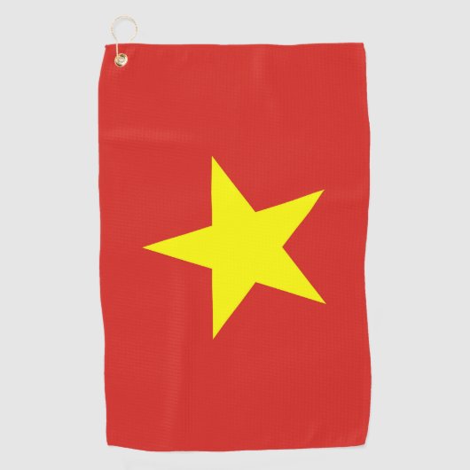 Serviette De Golf Golf Serviette avec drapeau du Vietnam (Devant)