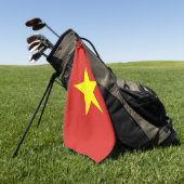 Serviette De Golf Golf Serviette avec drapeau du Vietnam (Vert)