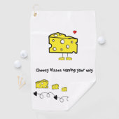 Serviette De Golf Golf Serviette Fromage Souris Coeurs Aimer (En situation)